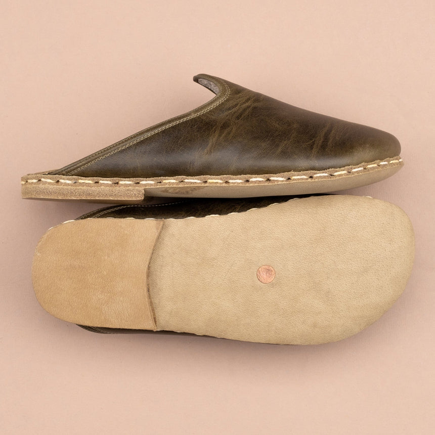 Men's Green Barefoot Slippers