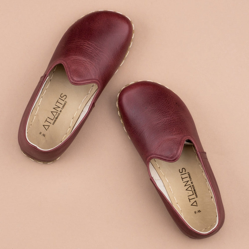 Scharlachrote Barfußschuhe für Damen