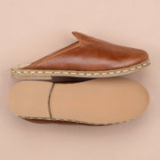 Men's Antique Brown Slippers
