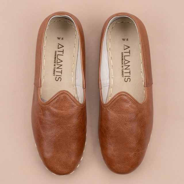 Clearance - Men's Antique Brown Slip On Shoes