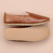 Women's Antique Brown Slip On Shoes
