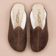 Men's Leather Coffee Barefoot Shearlings