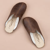 Barefoot Shearlings für Damen in Kaffeebraun