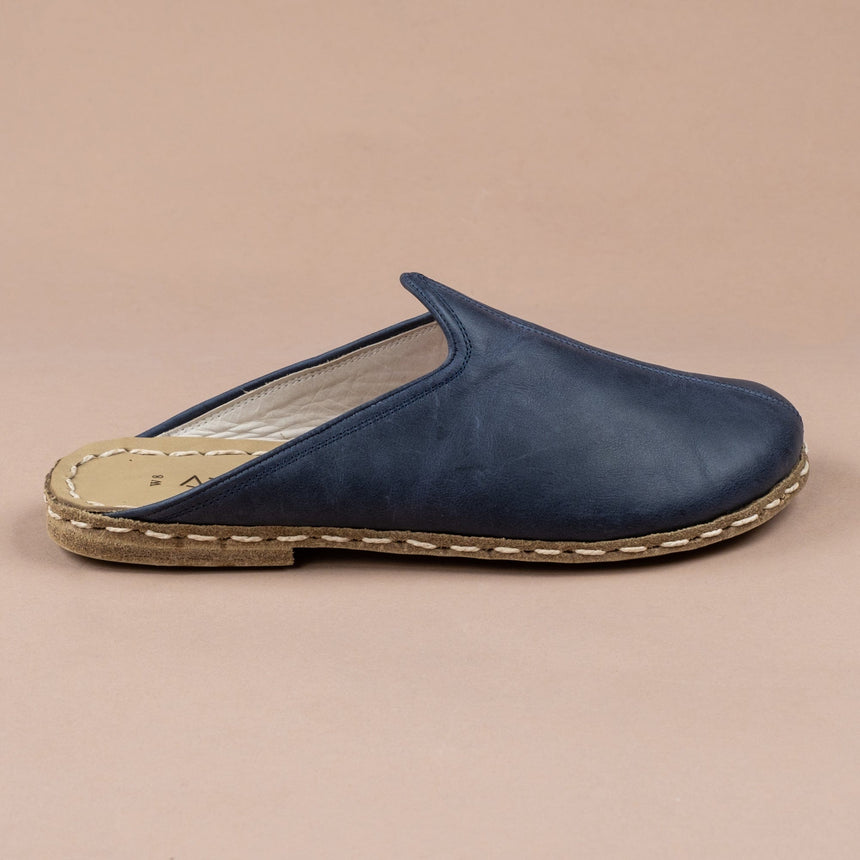 Blaue Barfuß-Hausschuhe für Damen