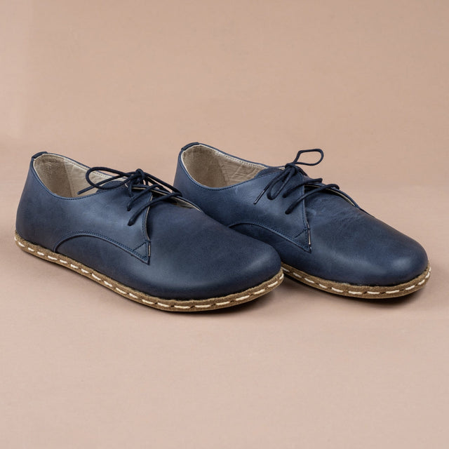 Blaue Oxfords für Damen