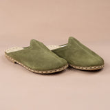 Women's Olive Barefoot Slippers