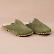 Men's Olive Barefoot Slippers