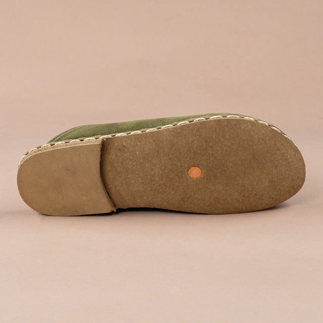 Erkek Olive Barefoot Terlik