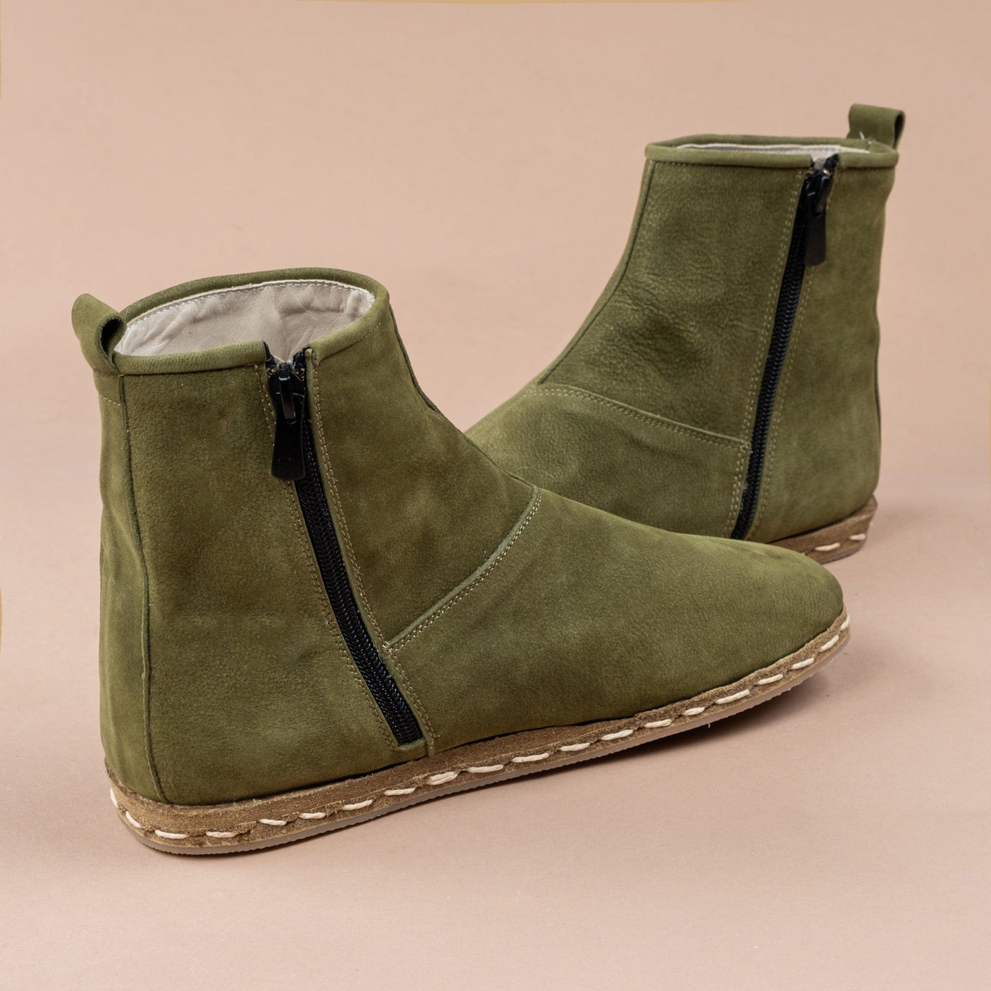 Men's Olive Boots