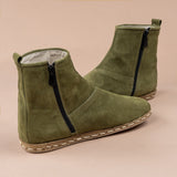 Olivgrüne Herrenstiefel