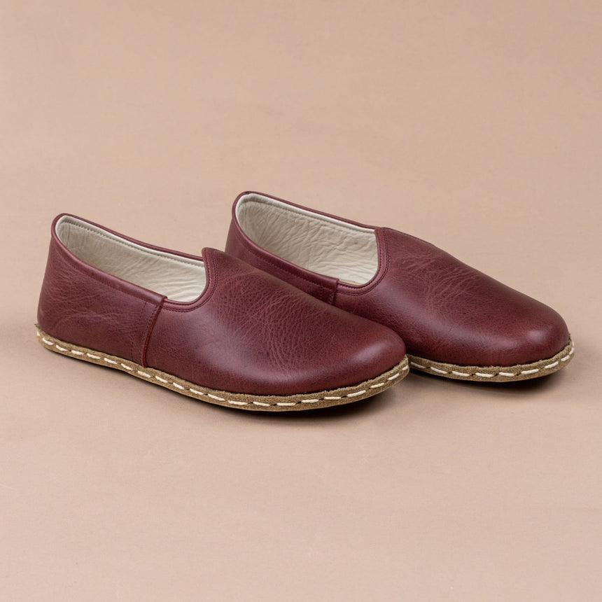 Scharlachrote Barfußschuhe für Damen