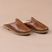 Women's Antique Brown Slippers