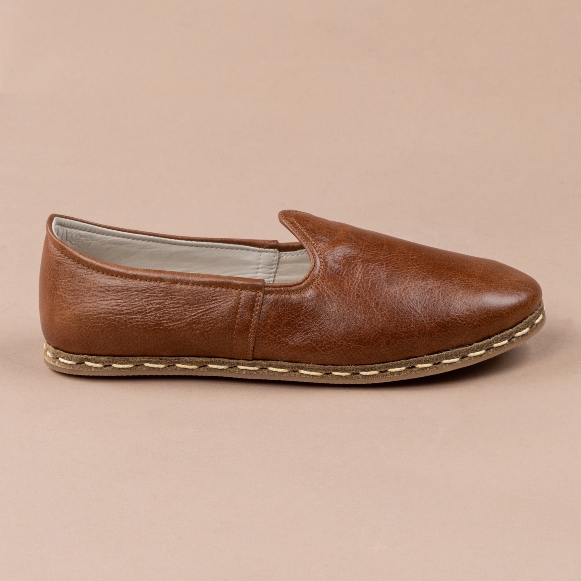 Yemeni Kadın Antik Kahverengi Slip On Ayakkabı : Atlantis Handmade