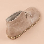 Women's Tan Barefoot Boots with Laces