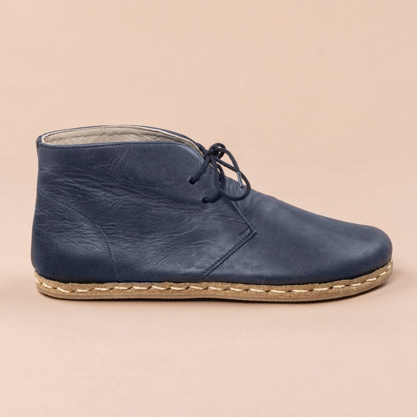 Women's Blue Barefoot Boots with Laces