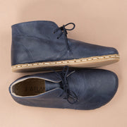Men's Blue Barefoot Boots with Laces