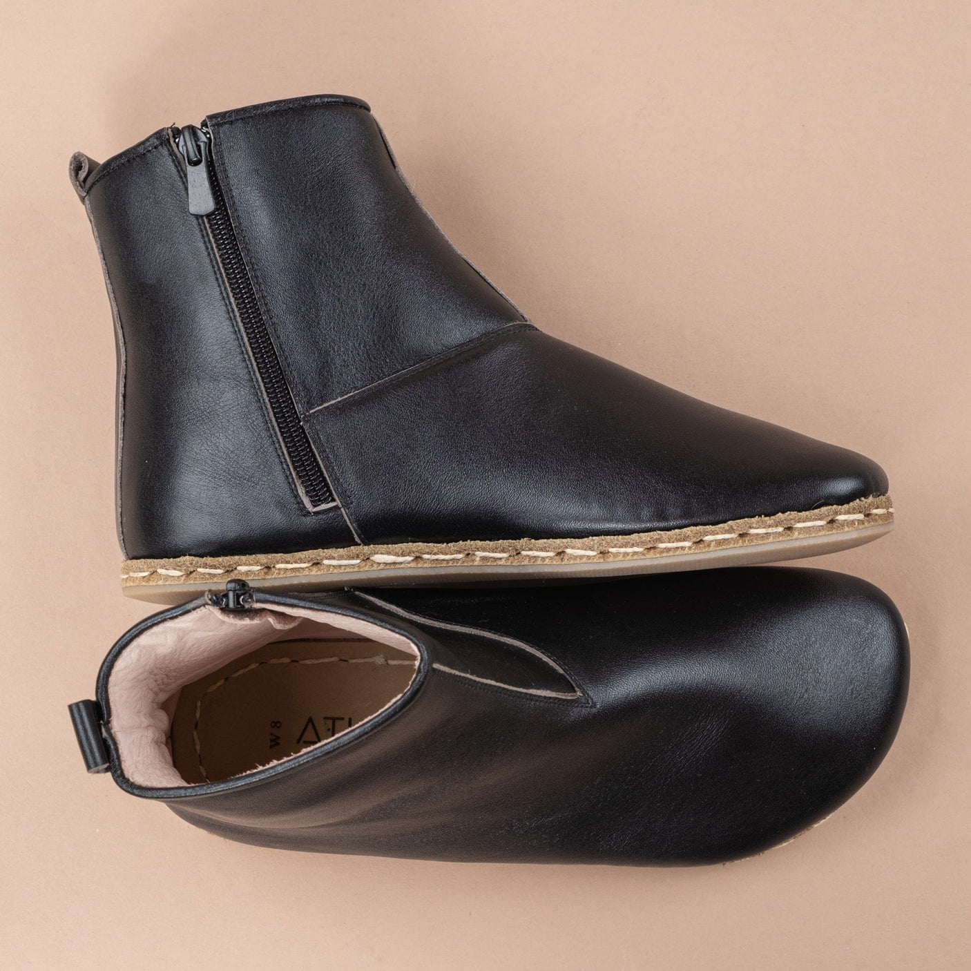 Women's Black Barefoot Boots