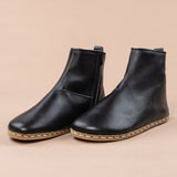 Women's Black Barefoot Boots with Fur