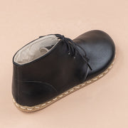 Women's Black Barefoot Boots with Laces