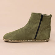 Women's Olive Barefoot Boots