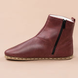 Men's Scarlet Barefoot Boots with Fur