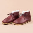Women's Scarlet Barefoot Leather Shearling Oxford Boots with Fur