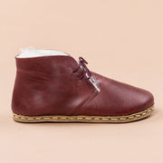 Women's Scarlet Barefoot Oxford Boots with Fur