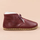 Men's Scarlet Barefoot Oxford Boots with Fur