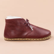 Men's Scarlet Barefoot Oxford Boots with Fur