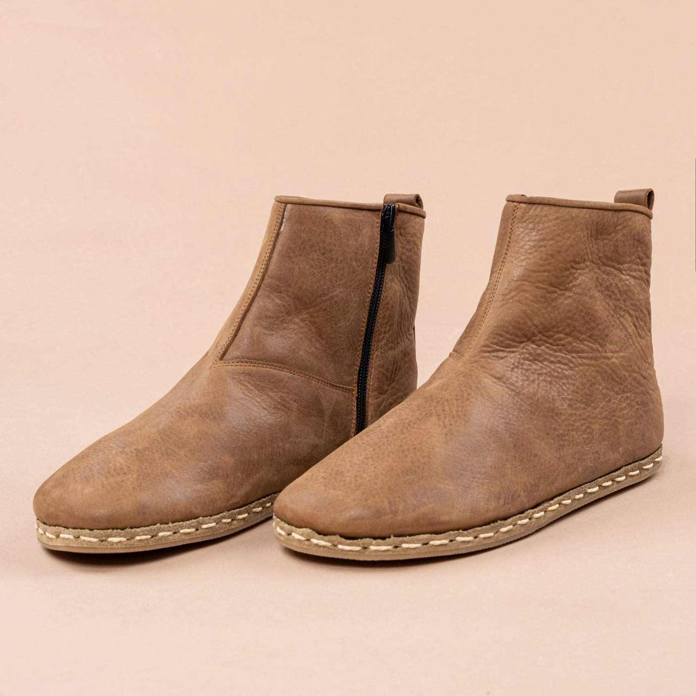 Men's Leather Zaragoza Barefoot Boots