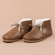 Women's Zaragoza Leather Shearling Barefoot Oxford Boots with Fur