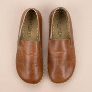 Women's Brown Leather Minimalists