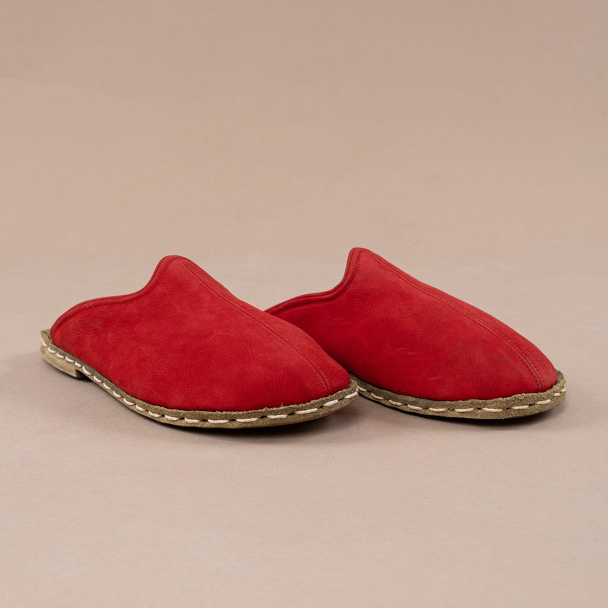Kadın Kırmızı Barefoot Kürklü Terlik
