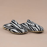 Men's Zebra Barefoot Slippers