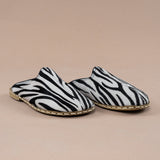 Erkek Zebra Desenli Barefoot Terlik