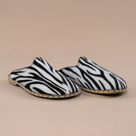 Erkek Zebra Desenli Barefoot Terlik