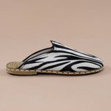 Kadın Zebra Desenli Barefoot Terlik