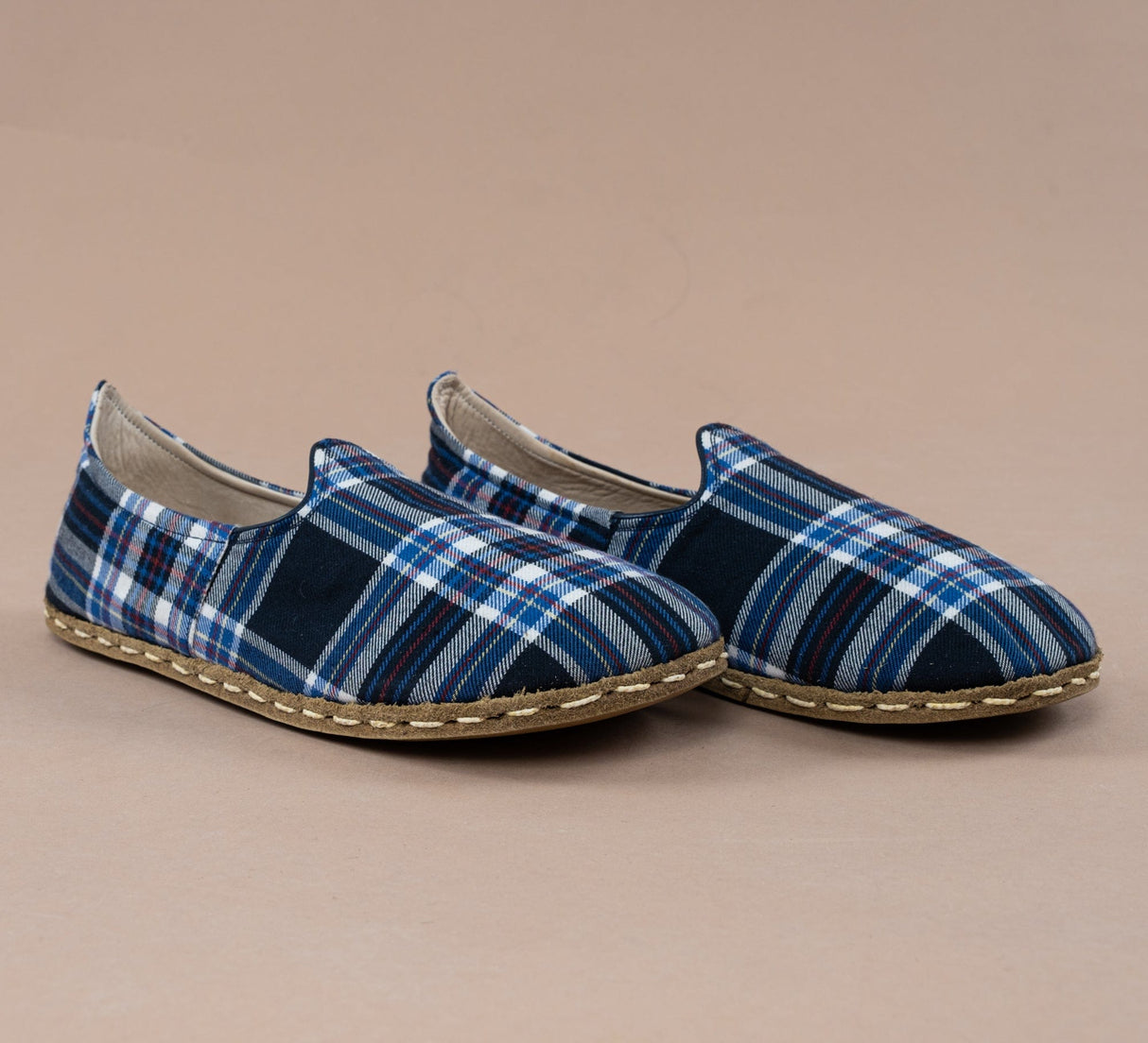 Women's Blue Plaid Barefoots