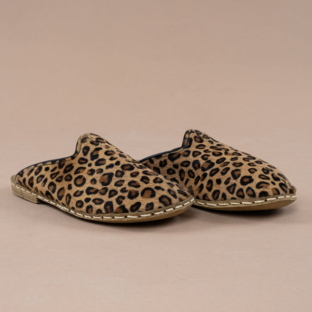 Leoparden-Barfußpantoffeln für Herren