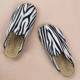 Women's Zebra Barefoot Slippers