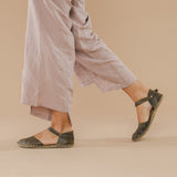 Green Barefoot Sandals