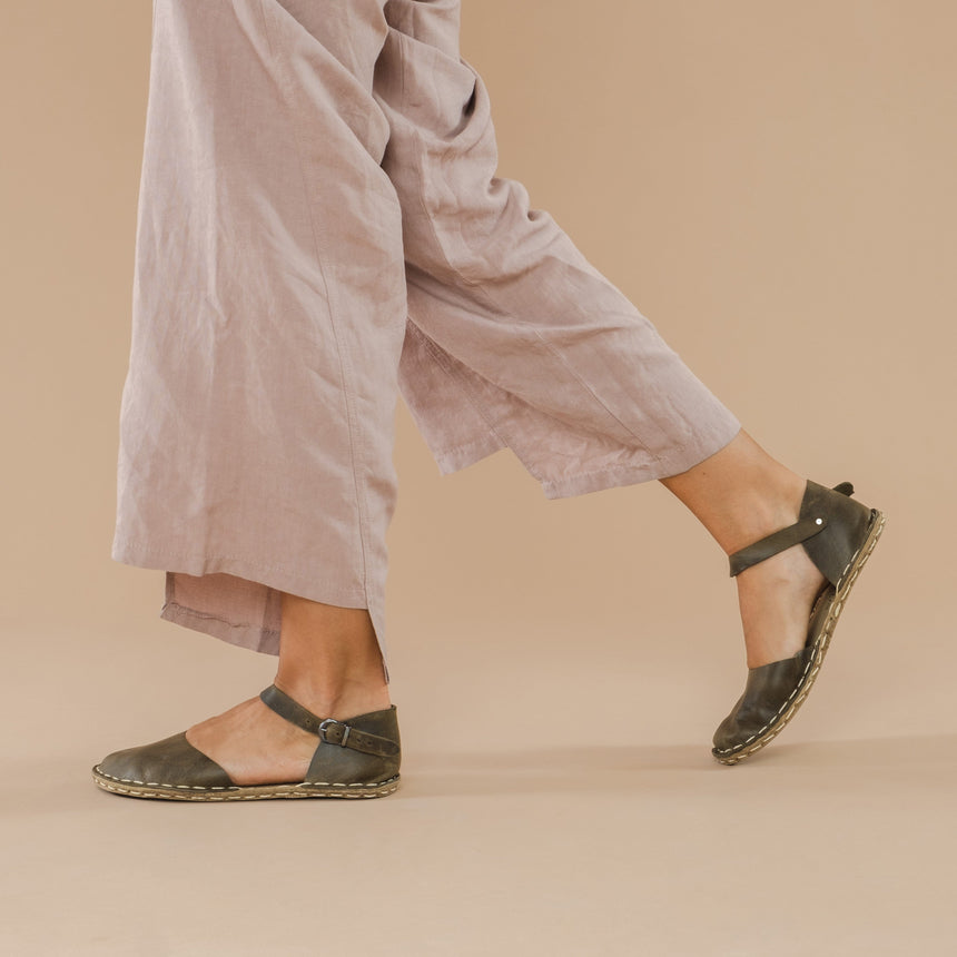 Yeşil Barefoot Sandalet