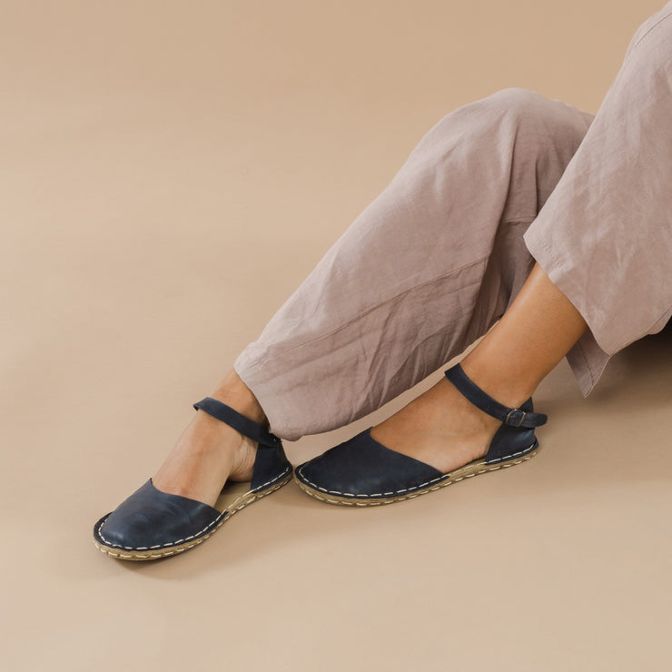 Navy Barefoot Sandals
