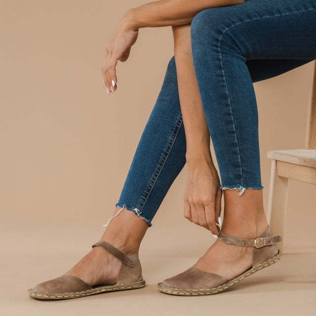 Tan Doğal Barefoot Sandalet