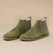 Women's Olive Barefoot Chelsea Boots
