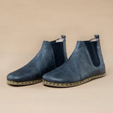 Blaue Barfuß-Chelsea-Stiefel für Herren