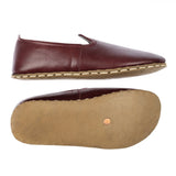Bordeaux-Barfußschuhe für Damen