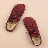 Burgunderrote Barfuß-Sneaker für Damen