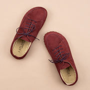Men's Burgundy Barefoot Sneakers