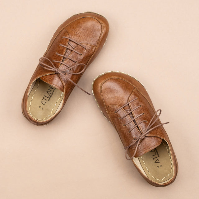 Braune Barfuß-Sneaker für Damen
